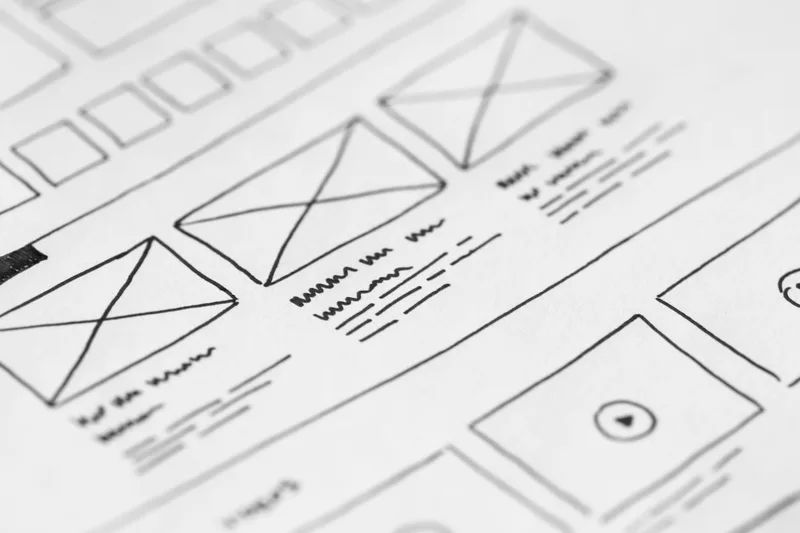 A minimal landing page layout showing a problem headline, outcome sentence, and single email capture field — no hero image, no navigation menu, no social proof section